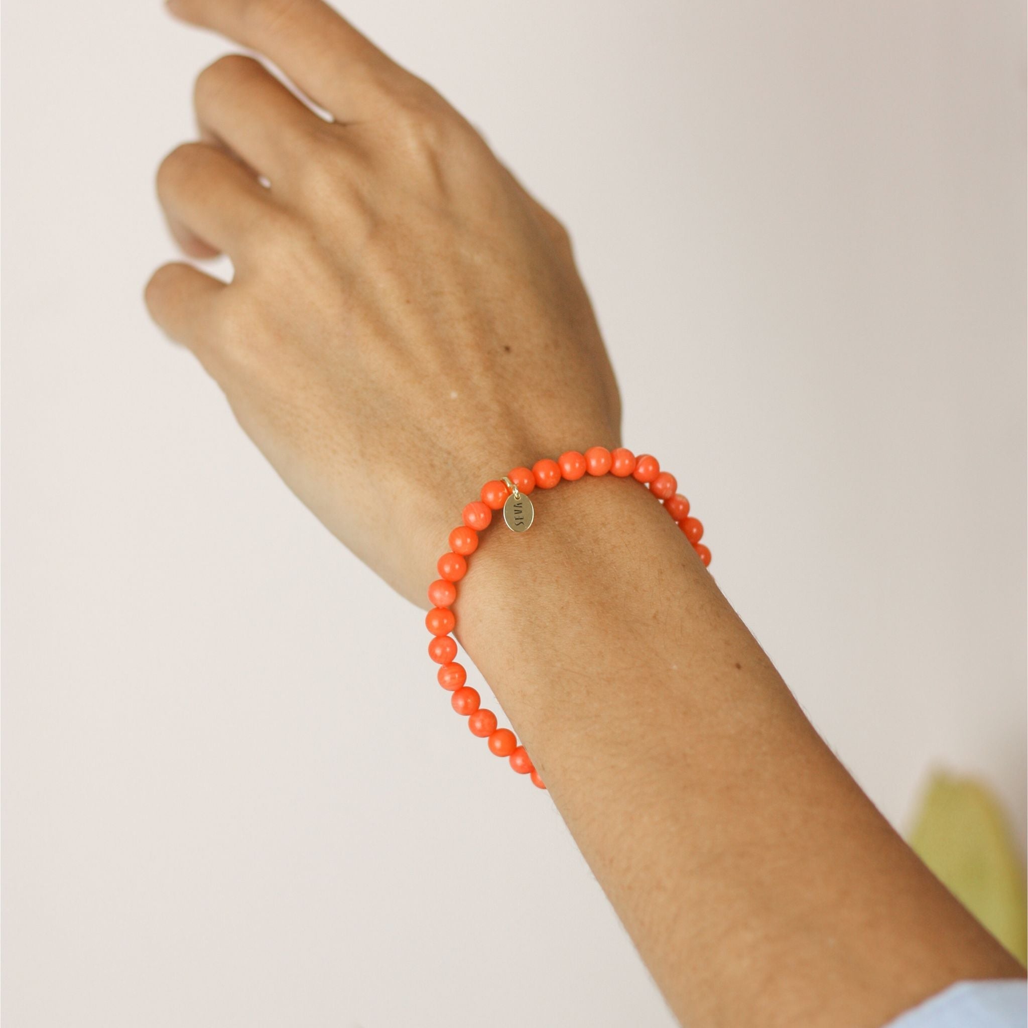 Orange Coral Bracelet - Robyn Real Jewels