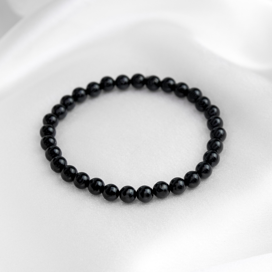 Black Tourmaline Mens Bracelet - Robyn Real Jewels