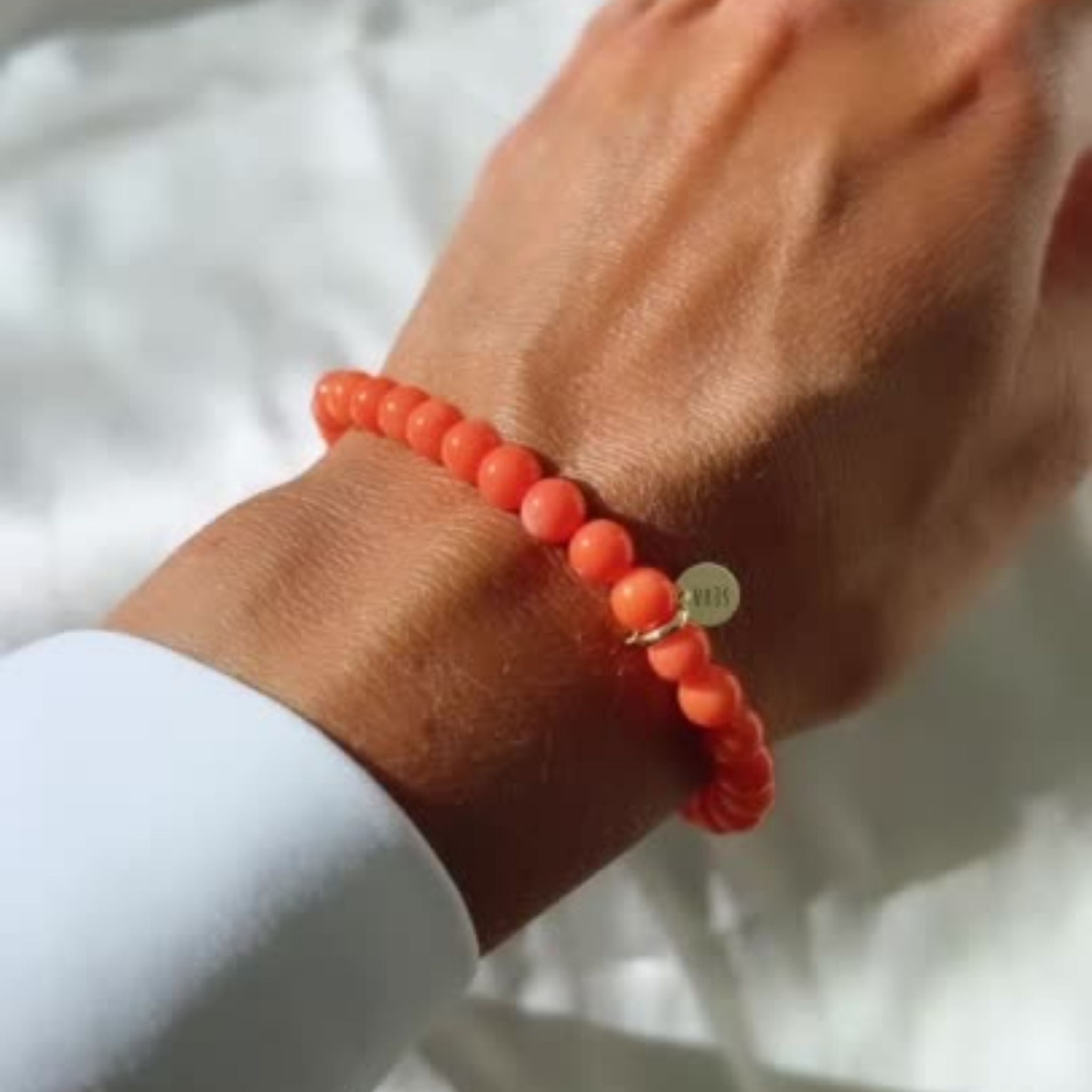 Orange Coral Bracelet - Robyn Real Jewels