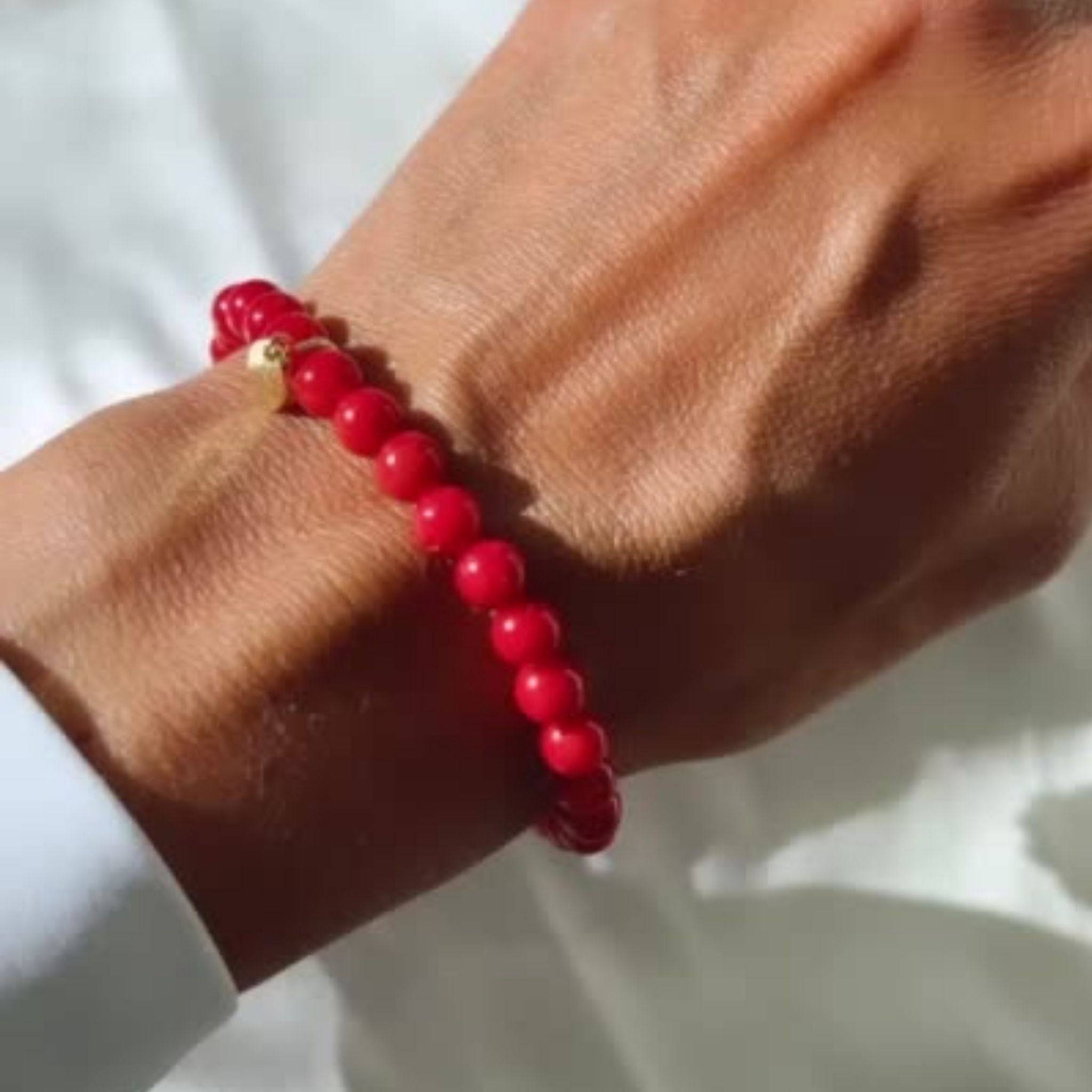 Red Coral Bracelet - Robyn Real Jewels
