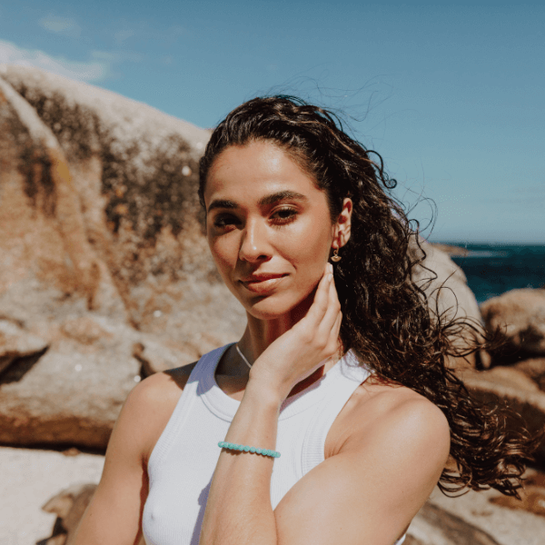 Faceted Turquoise Stone Bracelet - Robyn Real Jewels