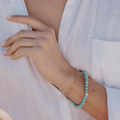 Faceted Turquoise Stone Bracelet - Robyn Real Jewels