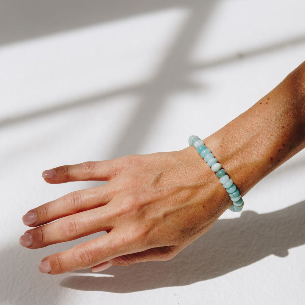Amazonite Button Bracelet