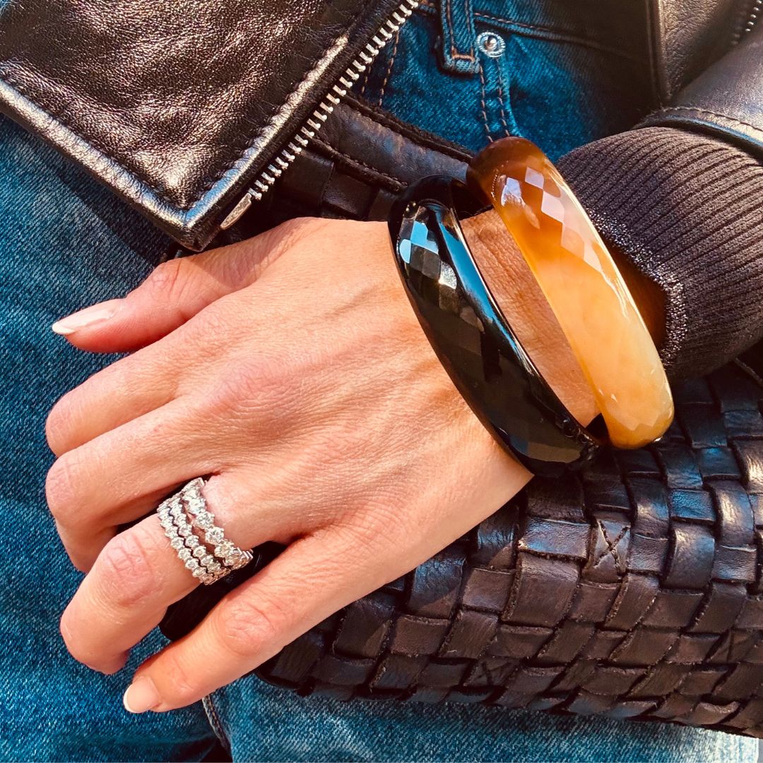 Black Onyx Stone Bangle