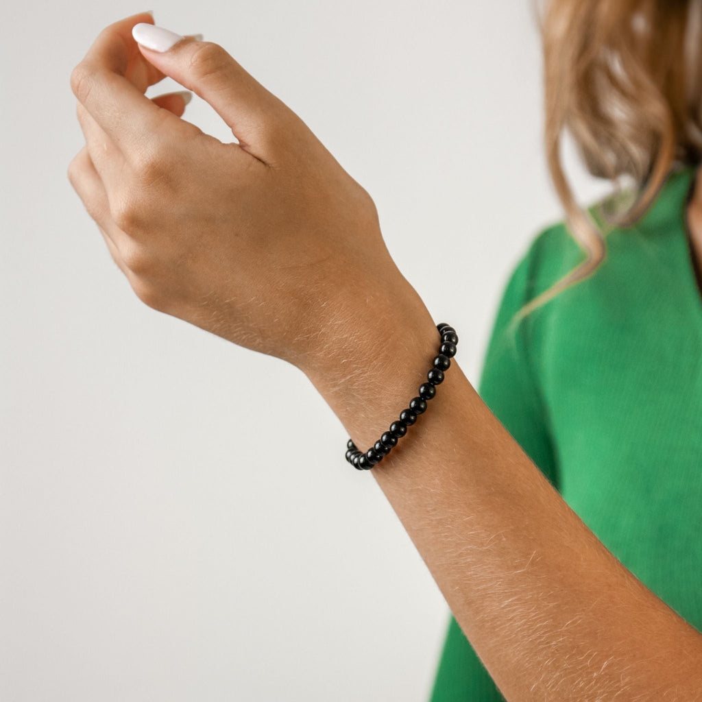 Black Onyx Stone Women's Bracelet - Robyn Real Jewels