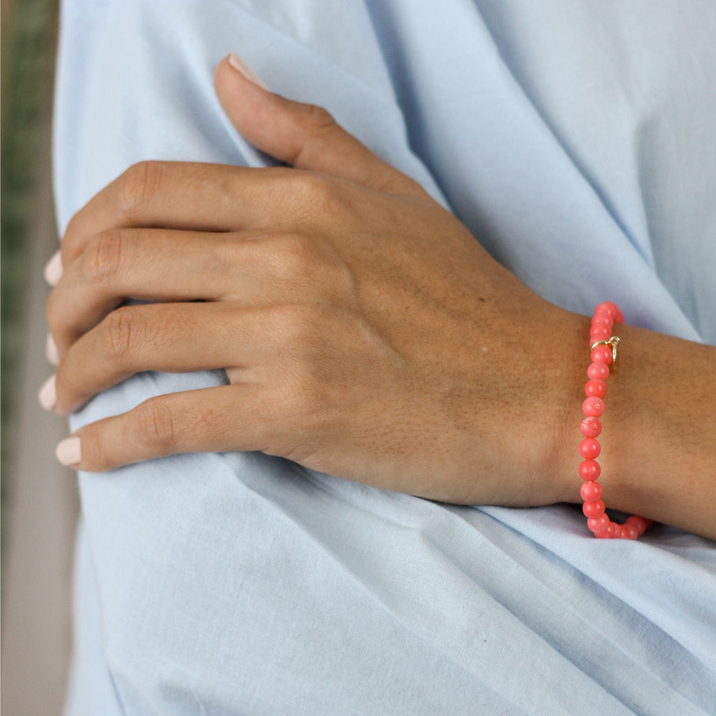 Pink Coral Bracelet - Robyn Real Jewels