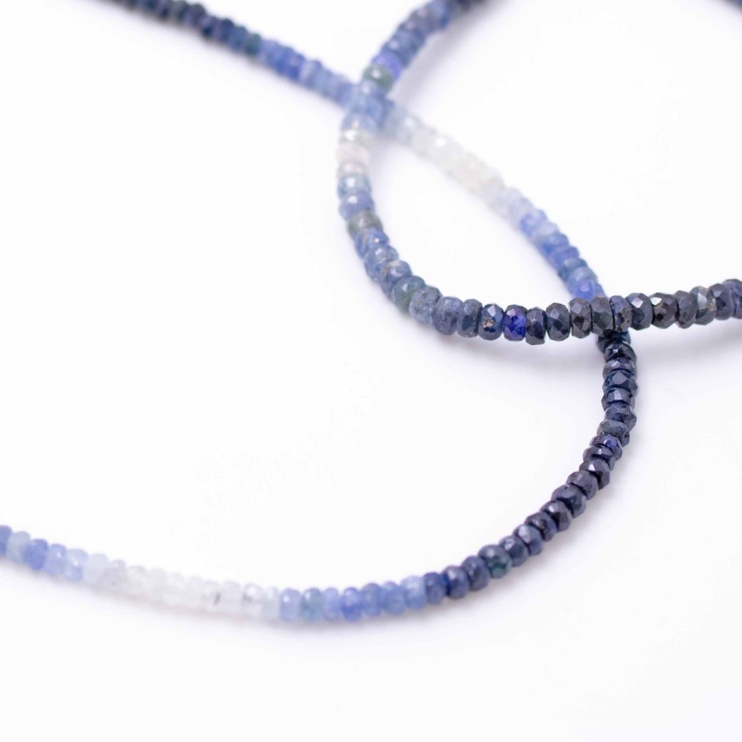 Sapphire Ombre button Stone Bracelet