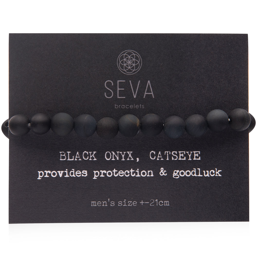 black onyx and catseye 