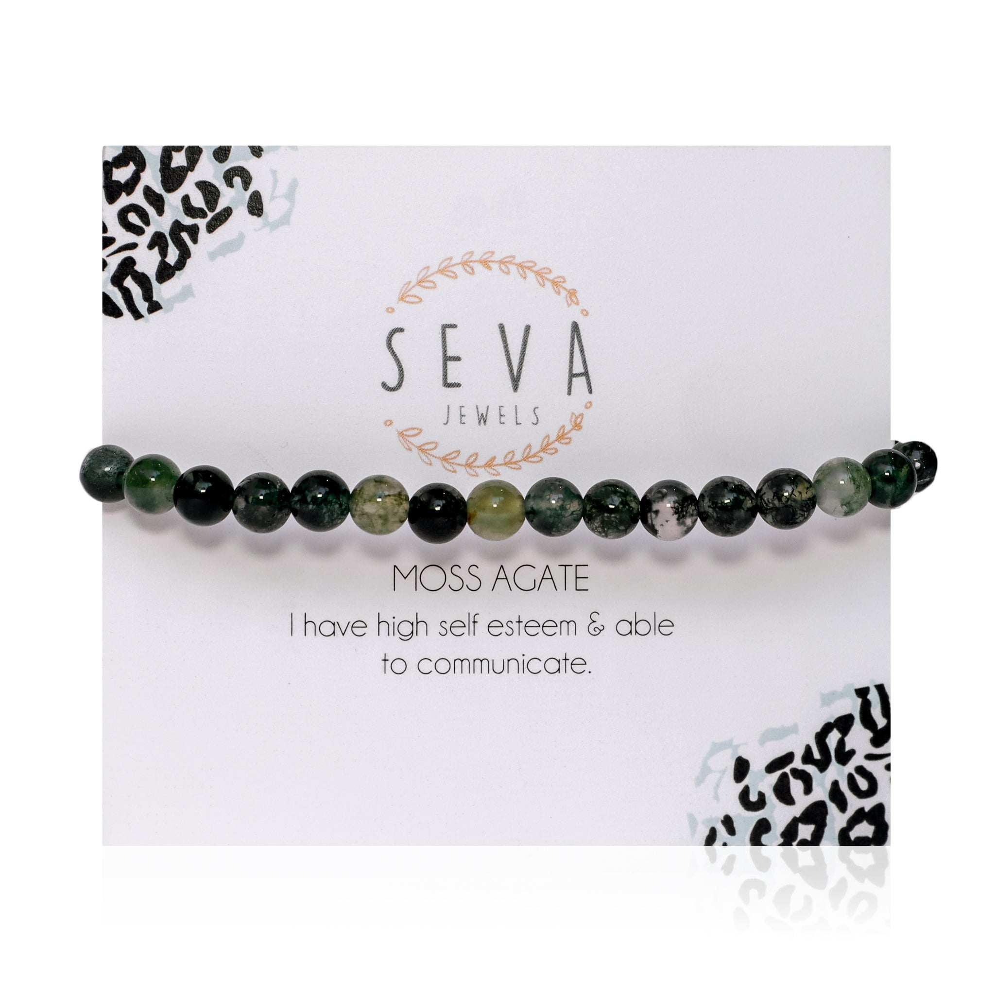 Moss Agate "Safari" Bracelet front card