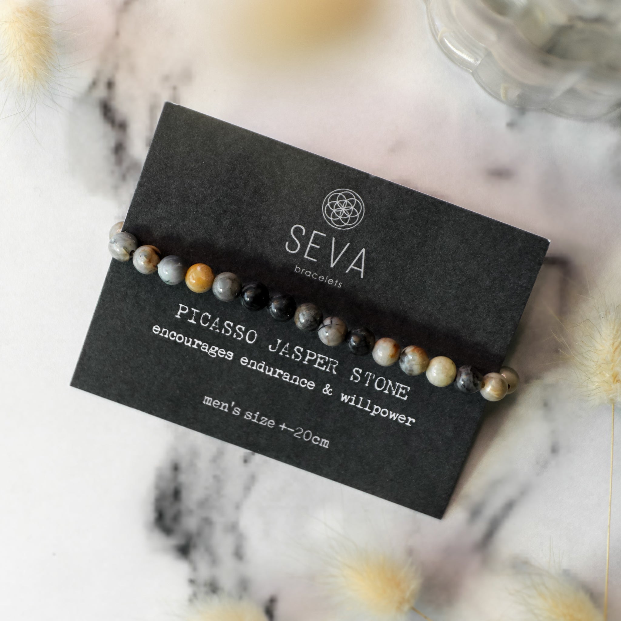 Picasso Jasper Stone Bracelet card