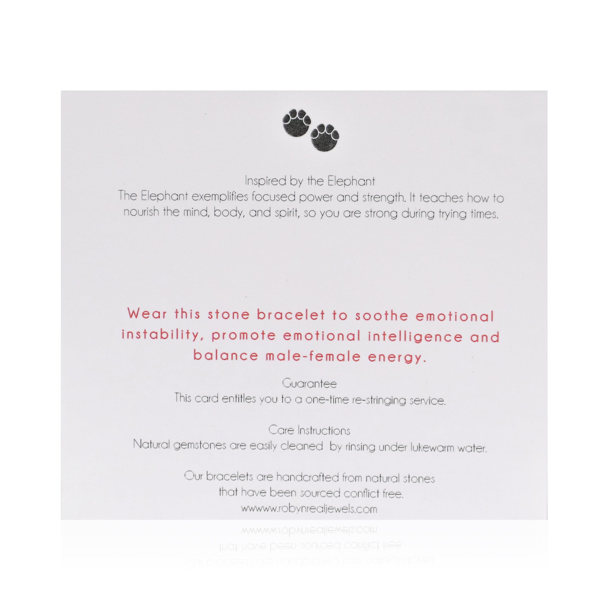 Mixed Moonstone "Safari" Bracelet back card