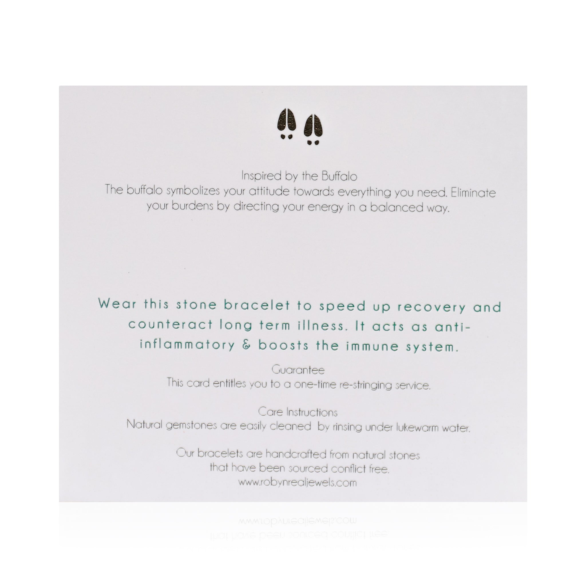 Moss Agate "Safari" Bracelet back card