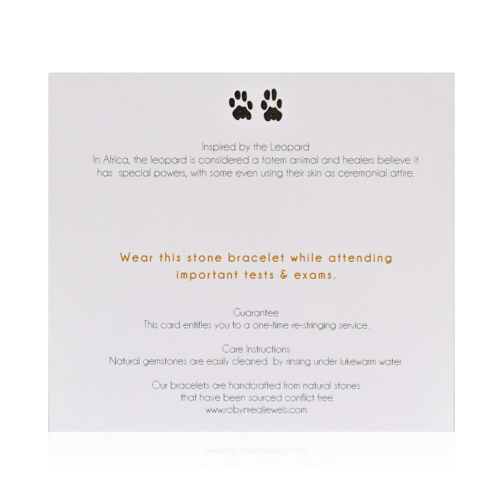 Tiger Eye "Safari" Bracelet back card
