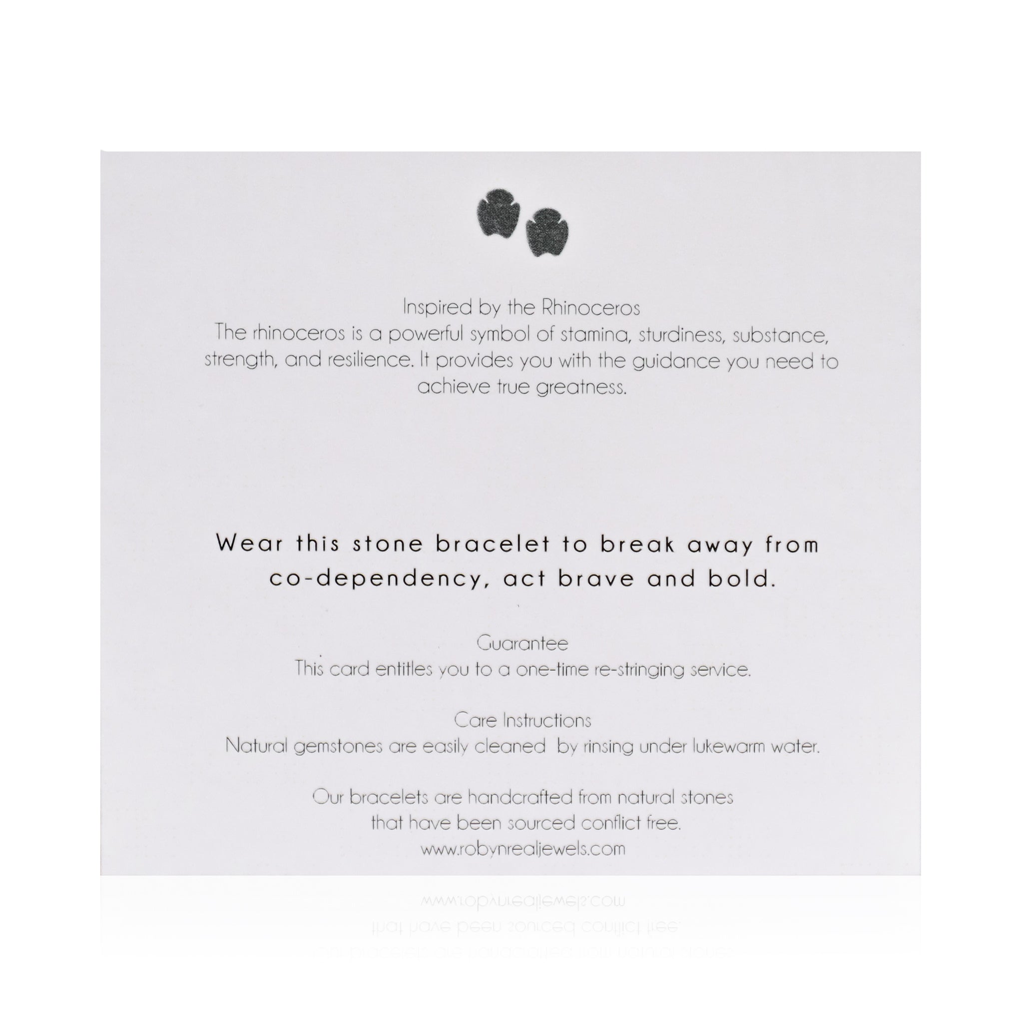 Magnesite "Safari" Bracelet back card