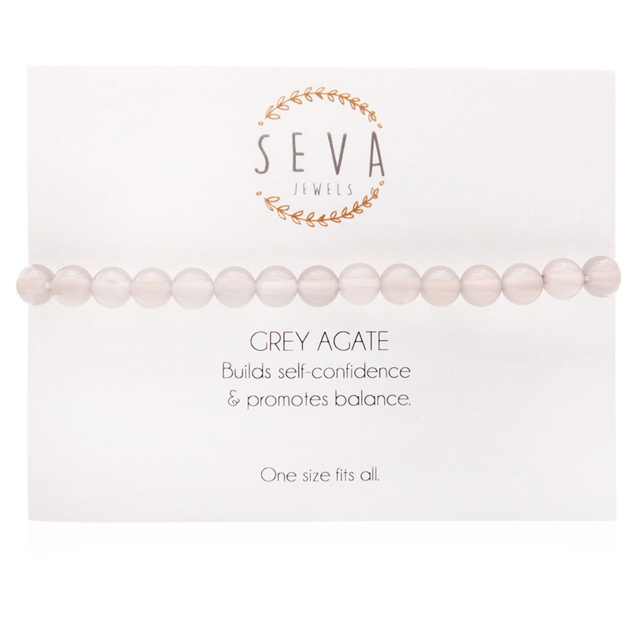 Grey Agate Stone Bracelet - Robyn Real Jewels