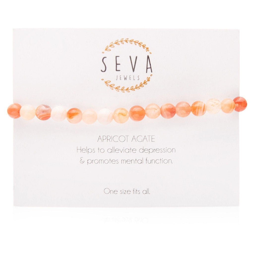Apricot Agate Stone Bracelet - Robyn Real Jewels