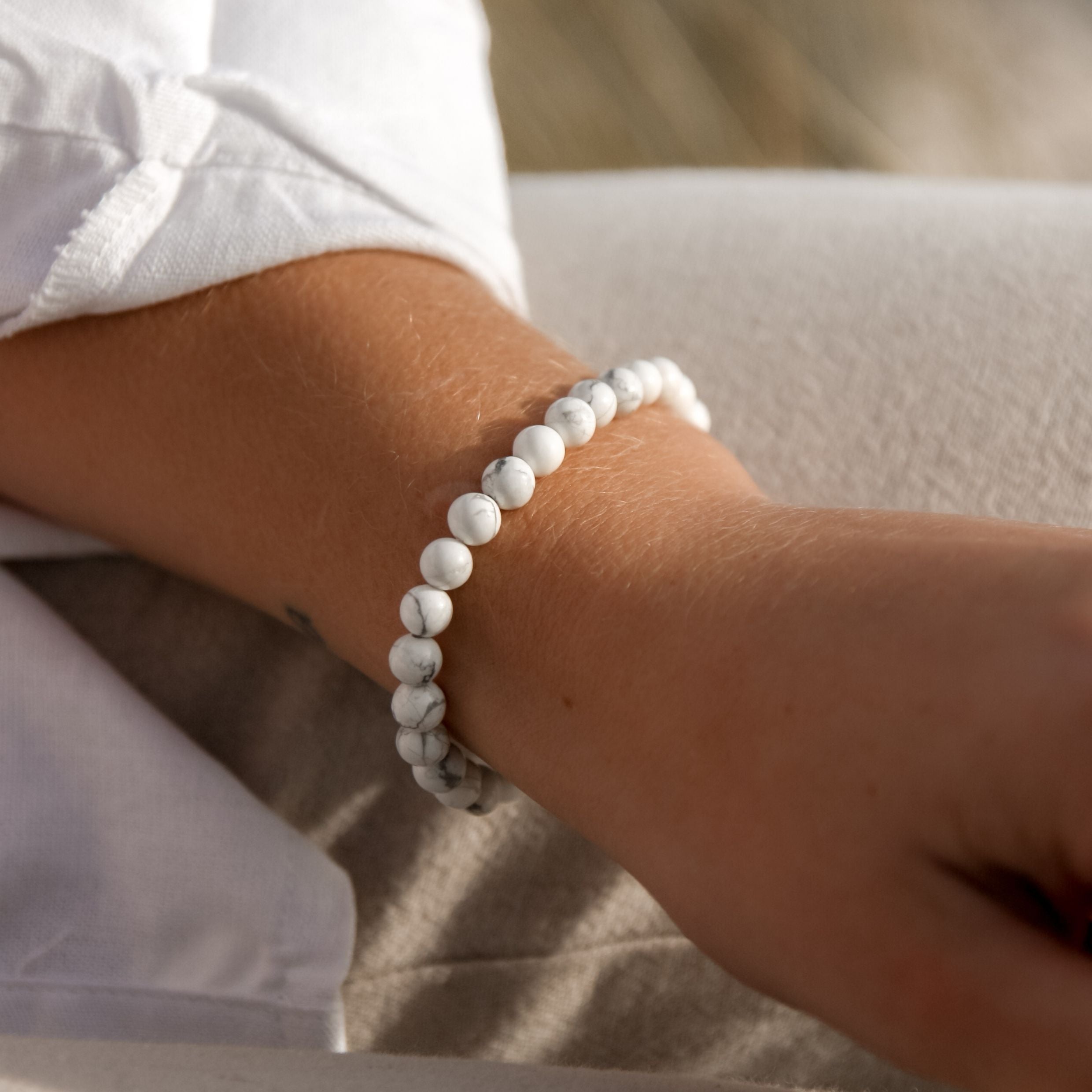 Magnesite "Safari" Bracelet alone