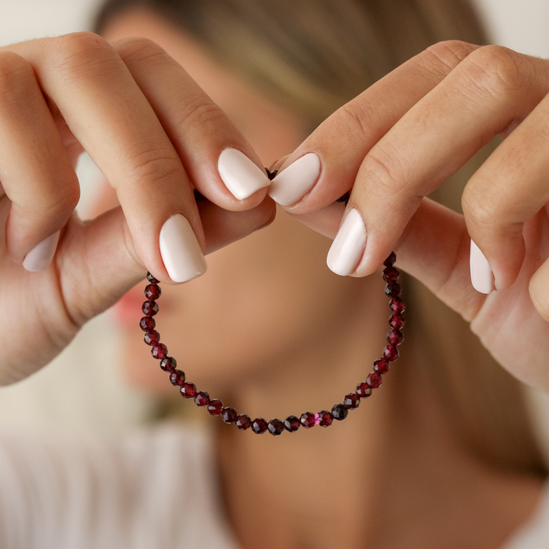Garnet Stone Bracelet - Robyn Real Jewels