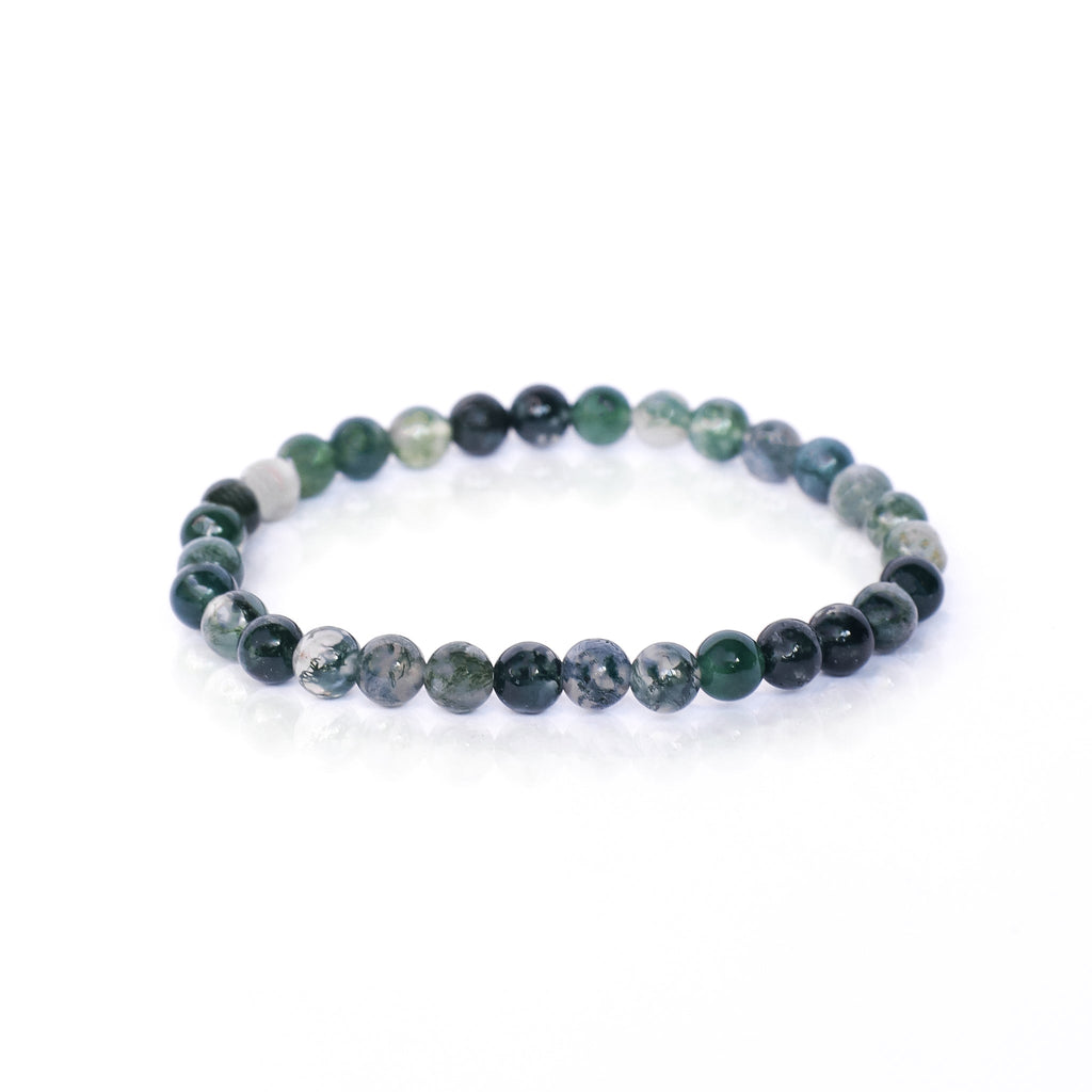 Moss Agate Stone Bracelet